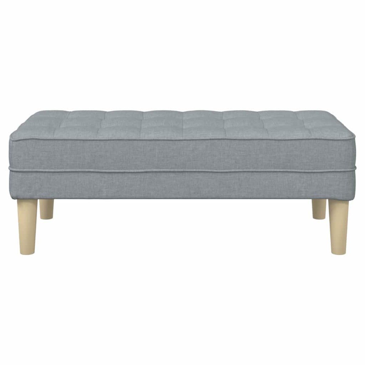 vidaXL παγκάκι με μαξιλάρι Ανοιχτό γκρι 113 x 57 x 39 εκ. ύφασμα