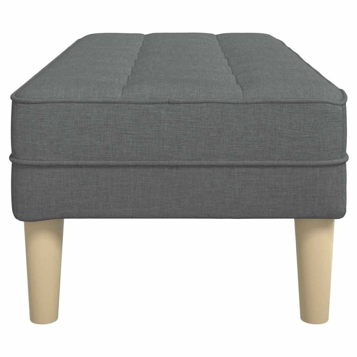 vidaXL παγκάκι με μαξιλάρι Σκούρο Γκρι 113 x 57 x 39 εκ. ύφασμα