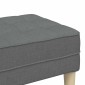 vidaXL παγκάκι με μαξιλάρι Σκούρο Γκρι 113 x 57 x 39 εκ. ύφασμα