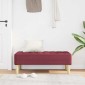 vidaXL παγκάκι με μαξιλάρι Κόκκινο 113 x 57 x 39 εκ. ύφασμα