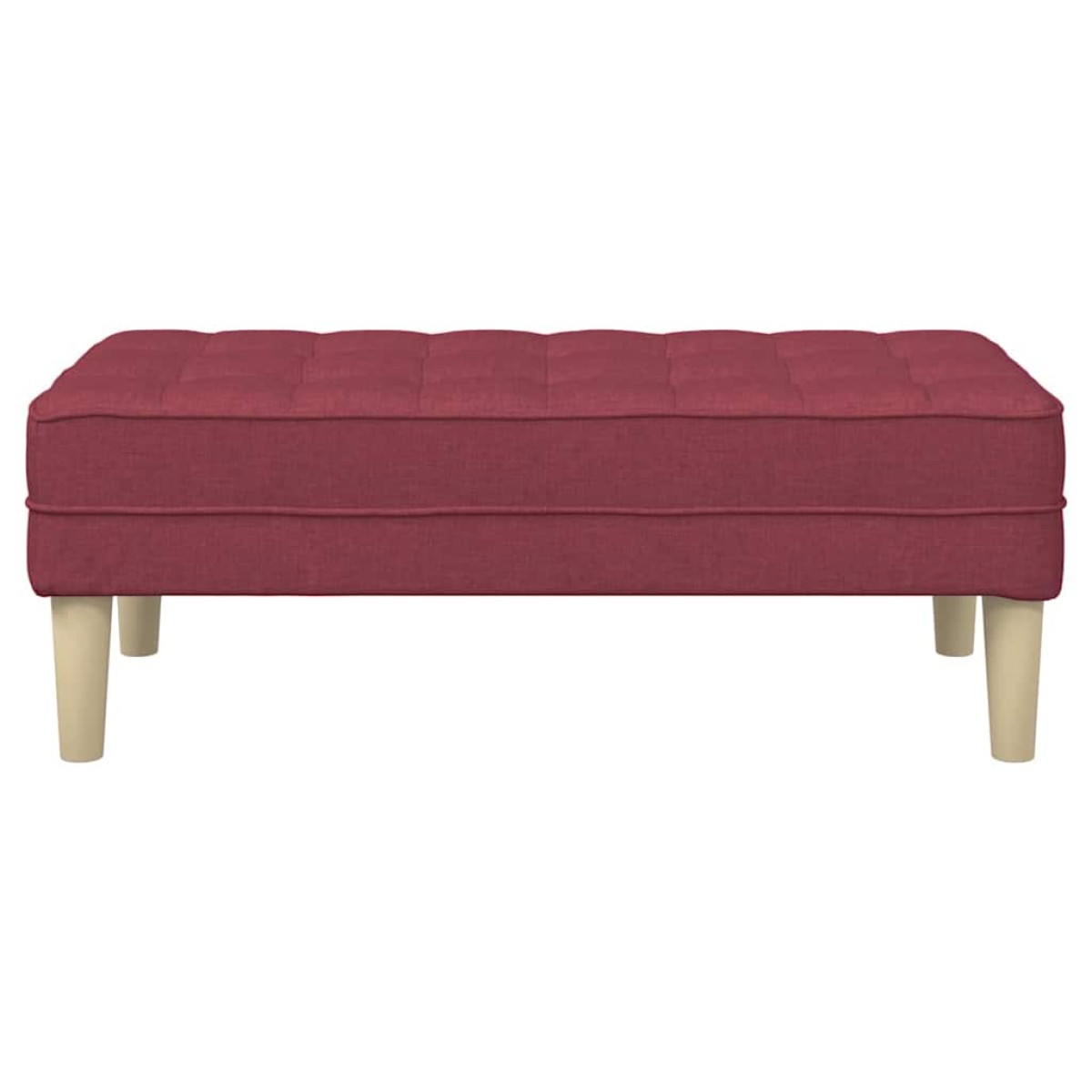 vidaXL παγκάκι με μαξιλάρι Κόκκινο 113 x 57 x 39 εκ. ύφασμα