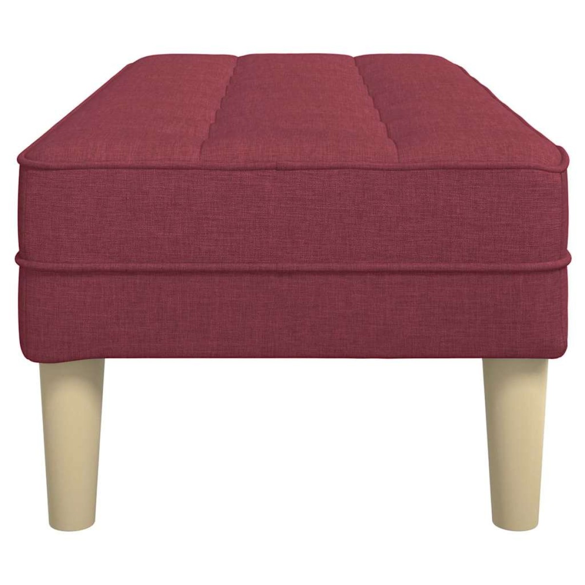 vidaXL παγκάκι με μαξιλάρι Κόκκινο 113 x 57 x 39 εκ. ύφασμα