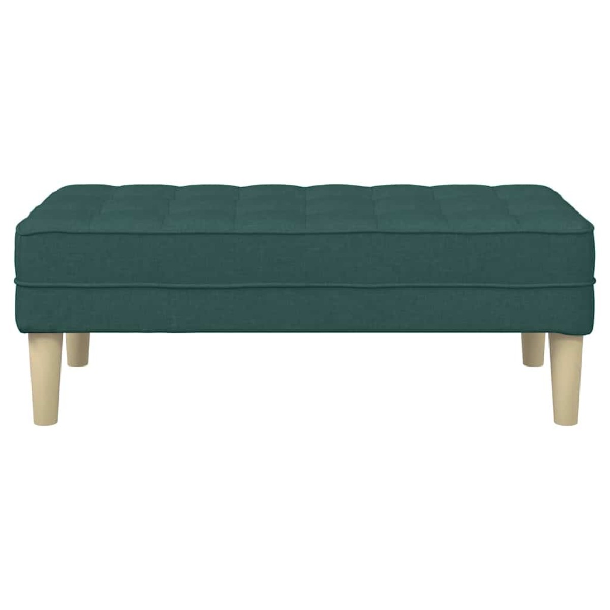 vidaXL παγκάκι με μαξιλάρι Σκούρο Πράσινο 113 x 57 x 39 εκ. ύφασμα