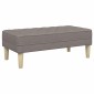vidaXL παγκάκι Taupe 113 x 57 x 39 εκ. ύφασμα