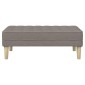 vidaXL παγκάκι Taupe 113 x 57 x 39 εκ. ύφασμα