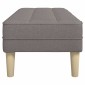 vidaXL παγκάκι Taupe 113 x 57 x 39 εκ. ύφασμα