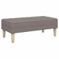 vidaXL παγκάκι Taupe 113 x 57 x 39 εκ. ύφασμα