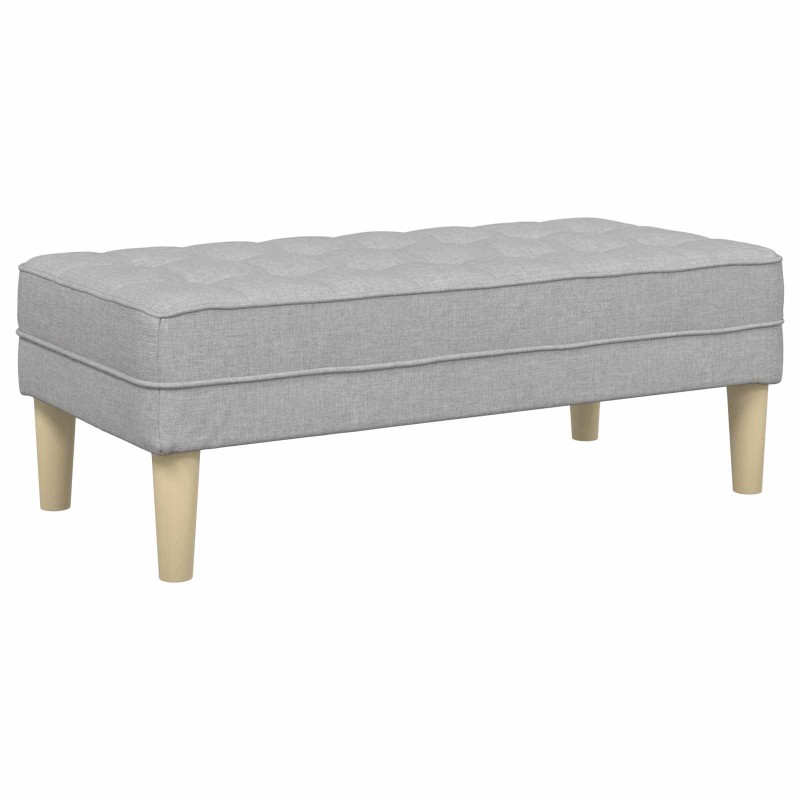 vidaXL παγκάκι με μαξιλάρι Σκίουρος Γκρί 113 x 57 x 39 εκ. ύφασμα