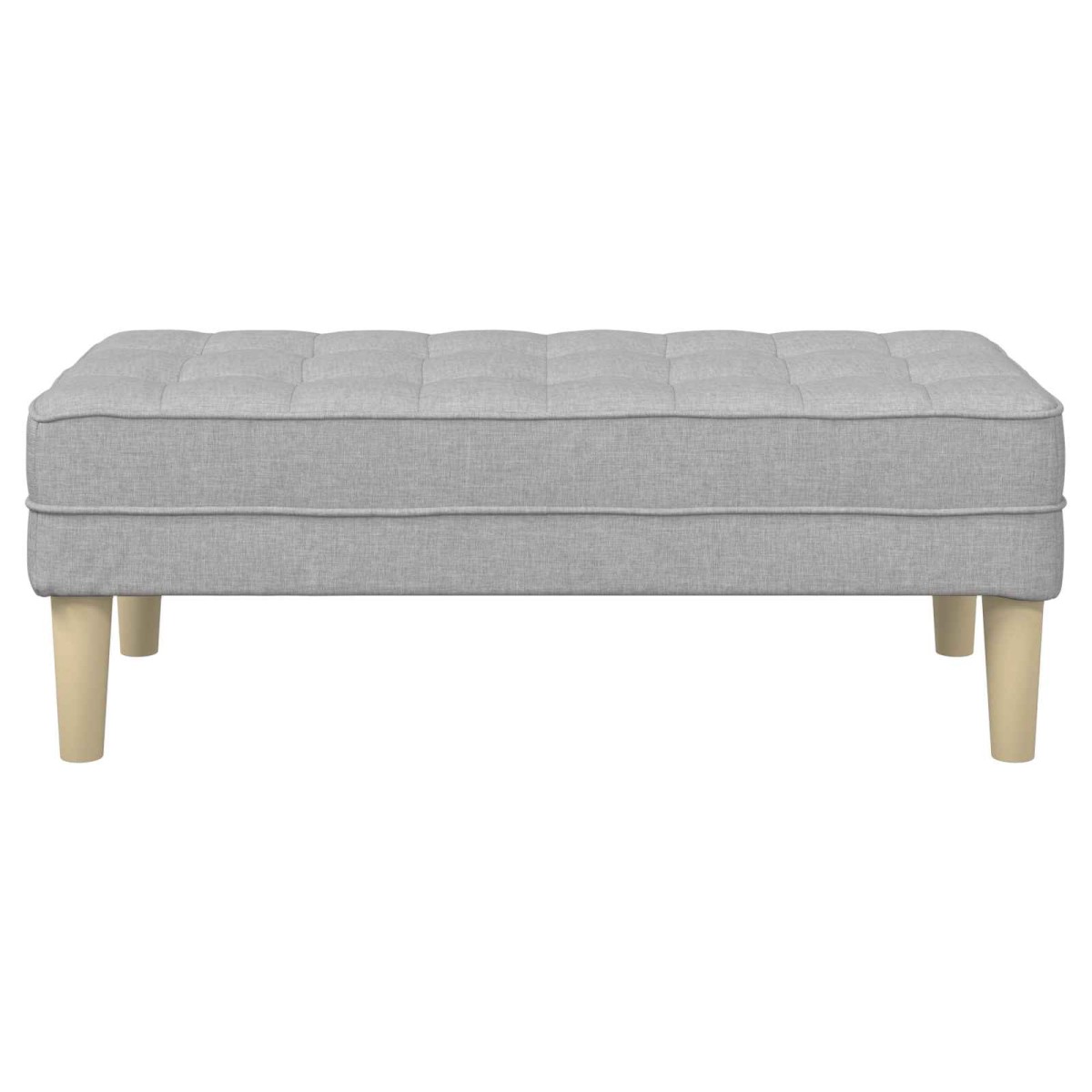vidaXL παγκάκι με μαξιλάρι Σκίουρος Γκρί 113 x 57 x 39 εκ. ύφασμα
