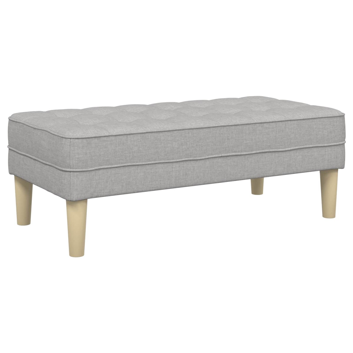 vidaXL παγκάκι με μαξιλάρι Σκίουρος Γκρί 113 x 57 x 39 εκ. ύφασμα