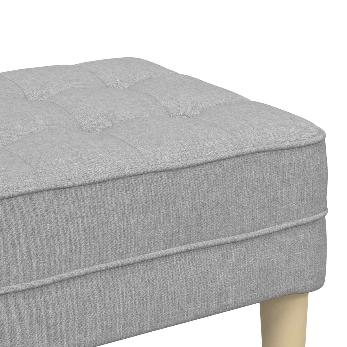 vidaXL παγκάκι με μαξιλάρι Σκίουρος Γκρί 113 x 57 x 39 εκ. ύφασμα