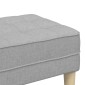vidaXL παγκάκι με μαξιλάρι Σκίουρος Γκρί 113 x 57 x 39 εκ. ύφασμα