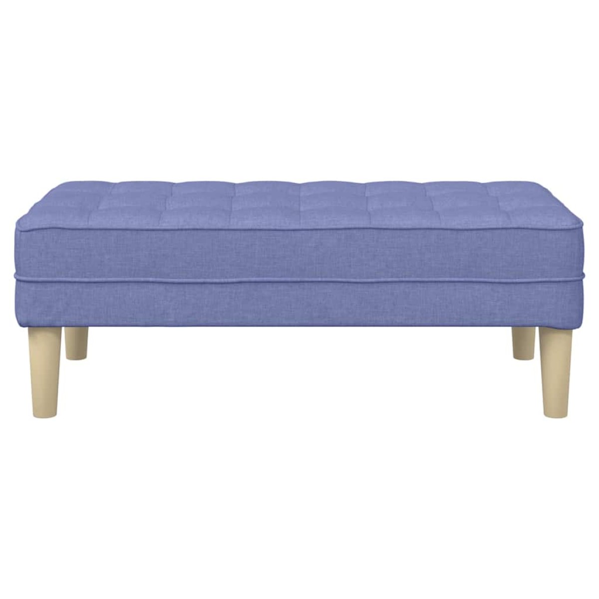 vidaXL παγκάκι με μαξιλάρι Μπλε τζην 113 x 57 x 39 εκ. ύφασμα