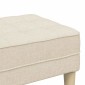 vidaXL παγκάκι με μαξιλάρι Λινό 113 x 57 x 39 εκ. ύφασμα
