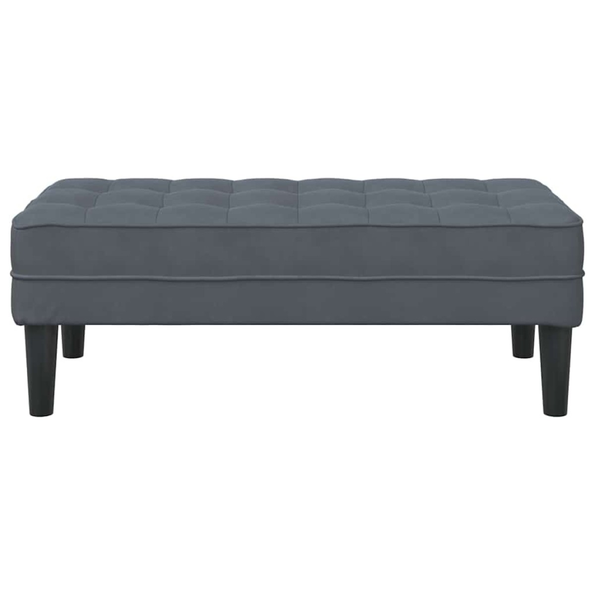 vidaXL παγκάκι με μαξιλάρι Σκούρο Γκρι 113 x 57 x 39 εκ. Βελούδο