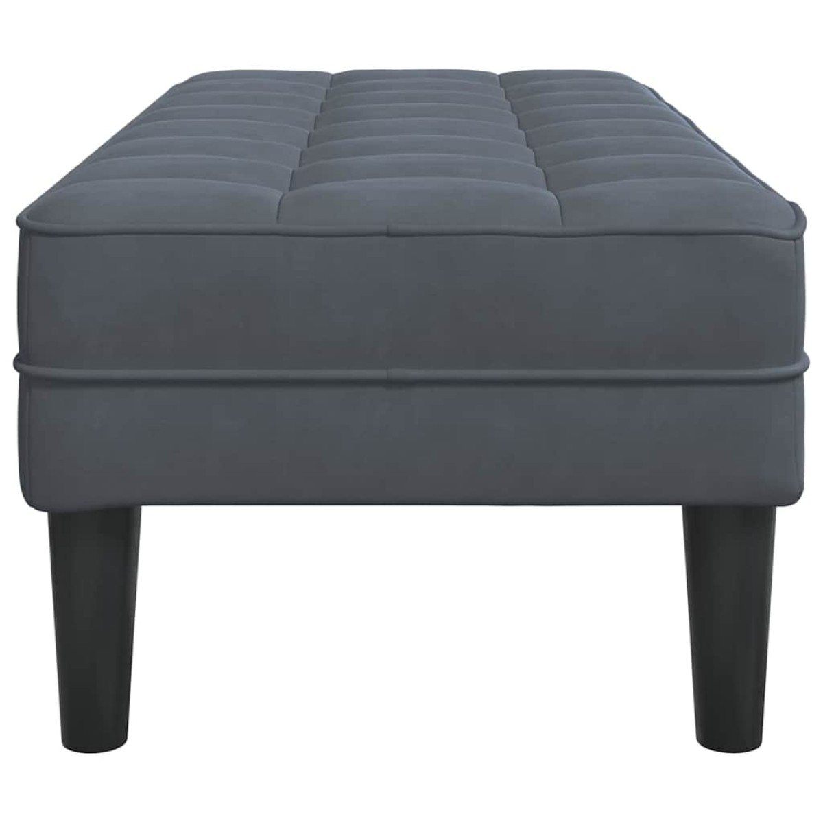 vidaXL παγκάκι με μαξιλάρι Σκούρο Γκρι 113 x 57 x 39 εκ. Βελούδο
