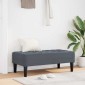 vidaXL παγκάκι με μαξιλάρι Σκούρο Γκρι 113 x 57 x 39 εκ. Βελούδο