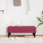 vidaXL παγκάκι με μαξιλάρι Κόκκινο 113 x 57 x 39 εκ. Βελούδο