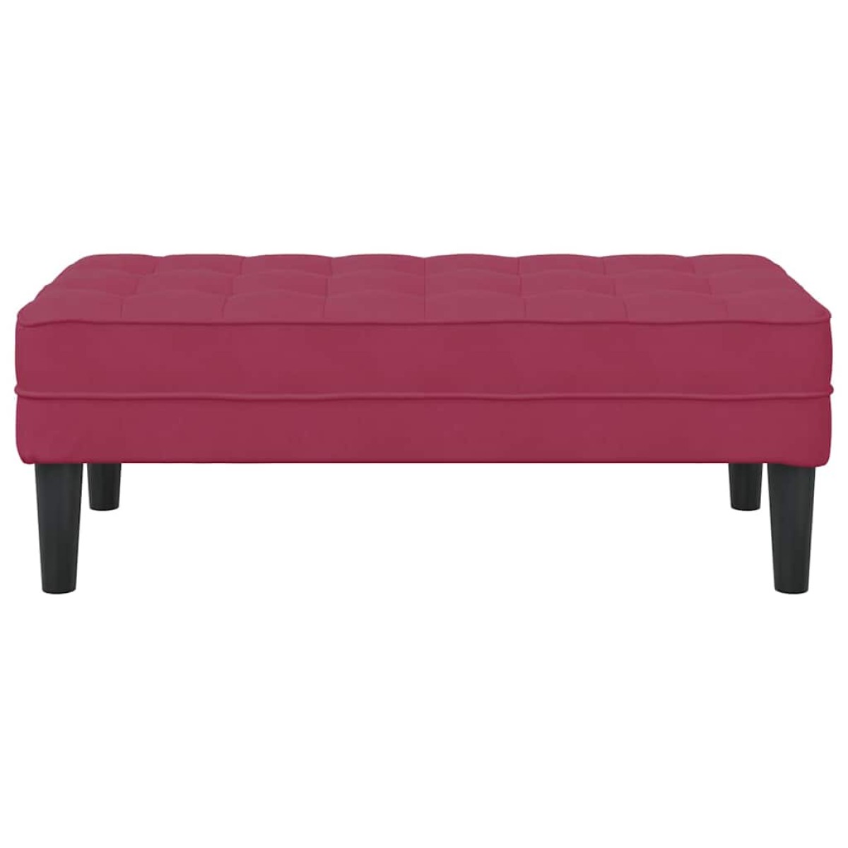 vidaXL παγκάκι με μαξιλάρι Κόκκινο 113 x 57 x 39 εκ. Βελούδο