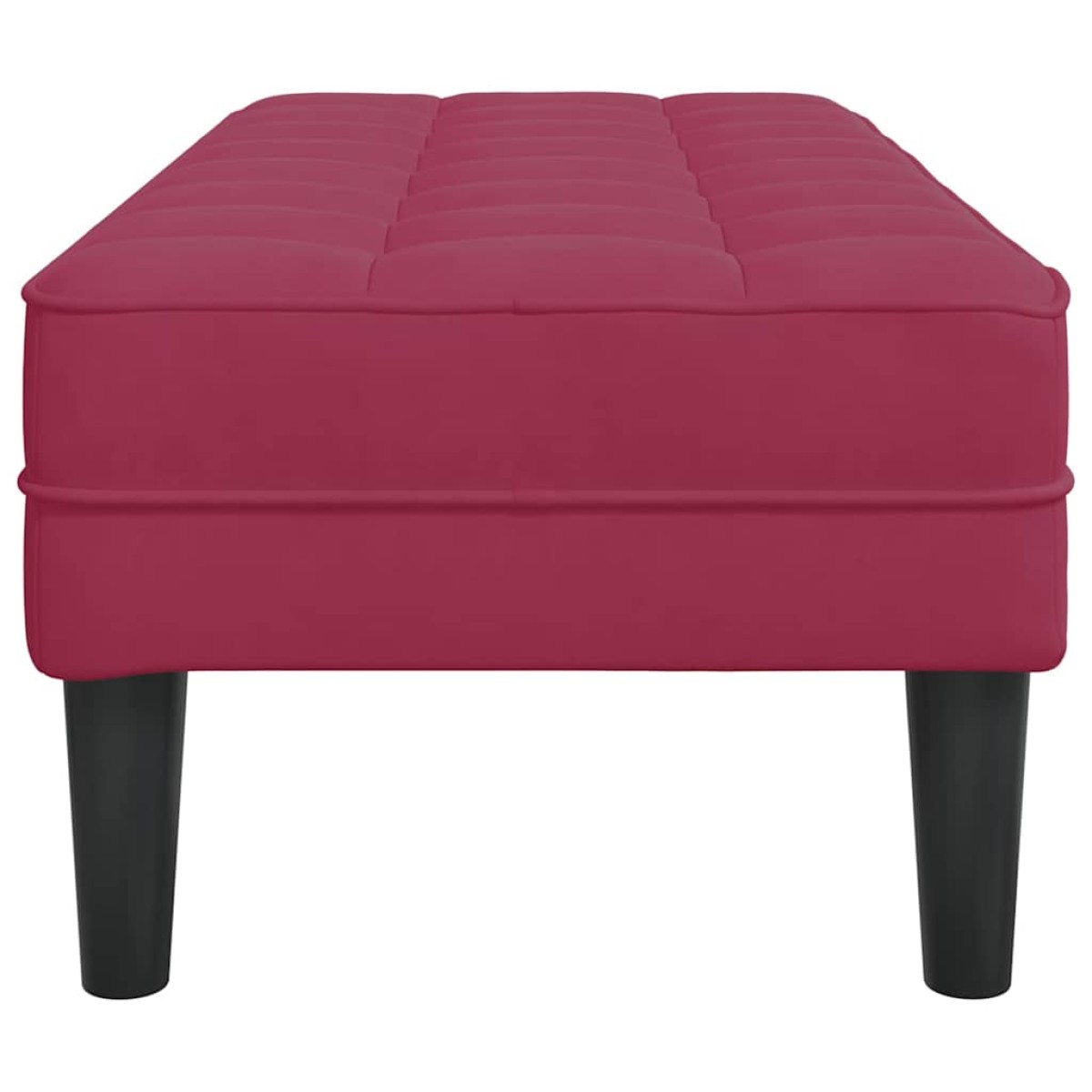 vidaXL παγκάκι με μαξιλάρι Κόκκινο 113 x 57 x 39 εκ. Βελούδο