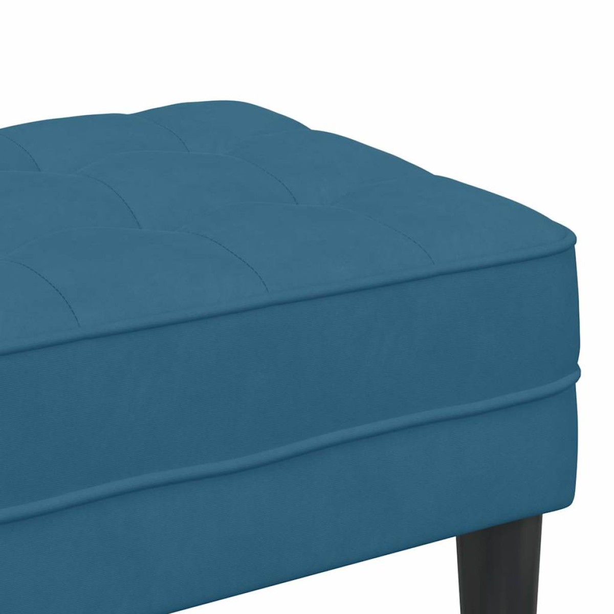 vidaXL παγκάκι με μαξιλάρι Μπλε 113 x 57 x 39 εκ. Βελούδο