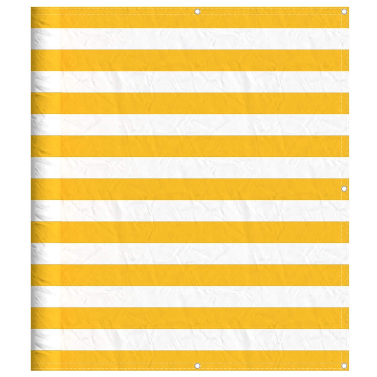 vidaXL Σήτα Μπαλκονιού Κίτρινη και Λευκή Ριγέ 120 x 1000 εκ.