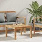 vidaXL Τραπεζάκι σαλονιού Καφέ 60 x 60 x 36 cm Στερεό Ξύλο Τίκ
