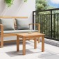 vidaXL Τραπεζάκι σαλονιού Καφέ 50 x 35 x 36 cm Στερεό Ξύλο Τίκ