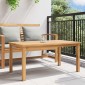 vidaXL Τραπεζάκι σαλονιού Καφέ 110 x 55 x 45 cm Στερεό Ξύλο Τίκ