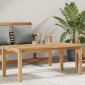vidaXL Τραπεζάκι σαλονιού Καφέ 110 x 55 x 45 cm Στερεό Ξύλο Τίκ