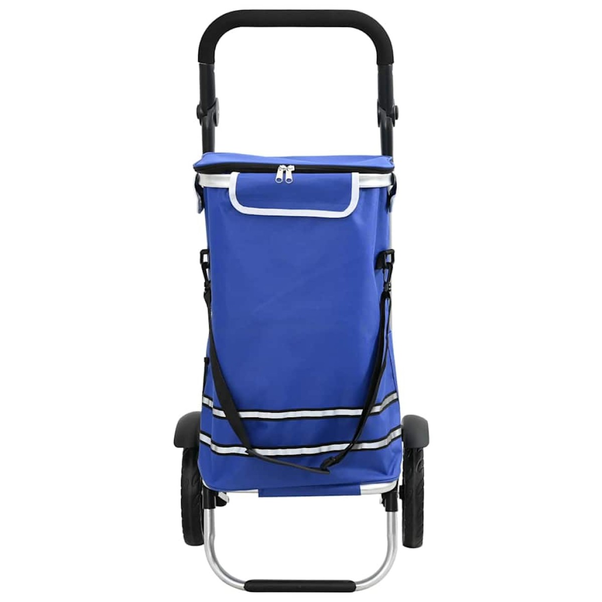 vidaXL Καρότσι Αγορών Μπλε 36,5 x 46,5 x 100,5 εκ Ύφασμα Oxford