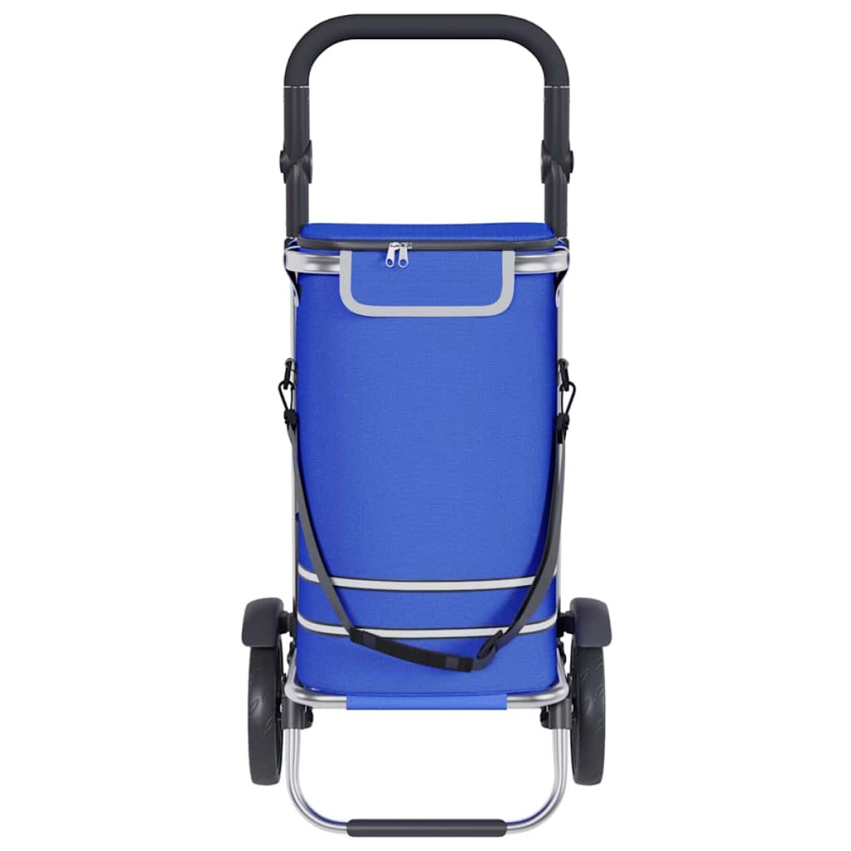 vidaXL Καρότσι Αγορών Μπλε 36,5 x 46,5 x 100,5 εκ Ύφασμα Oxford