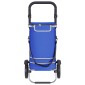 vidaXL Καρότσι Αγορών Μπλε 36,5 x 46,5 x 100,5 εκ Ύφασμα Oxford