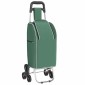 vidaXL Καρότσι Αγορών Πράσινο 39,5 x 33 x 93 εκ Ύφασμα Oxford