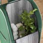 vidaXL Καρότσι Αγορών Πράσινο 39,5 x 33 x 93 εκ Ύφασμα Oxford