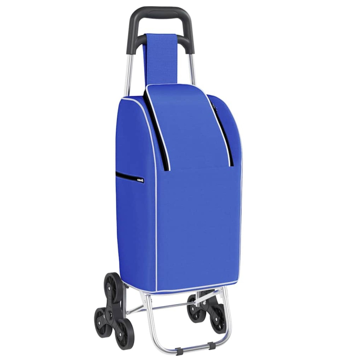 vidaXL Καρότσι Αγορών Μπλε 39,5 x 33 x 93 εκ Ύφασμα Oxford
