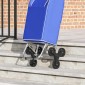 vidaXL Καρότσι Αγορών Μπλε 39,5 x 33 x 93 εκ Ύφασμα Oxford