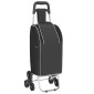 vidaXL Καρότσι Αγορών Μαύρο 39,5 x 33 x 93 εκ Ύφασμα Oxford