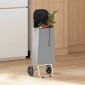 vidaXL Καρότσι Αγορών Γκρι 35 x 28 x 92 εκ. Ύφασμα Oxford