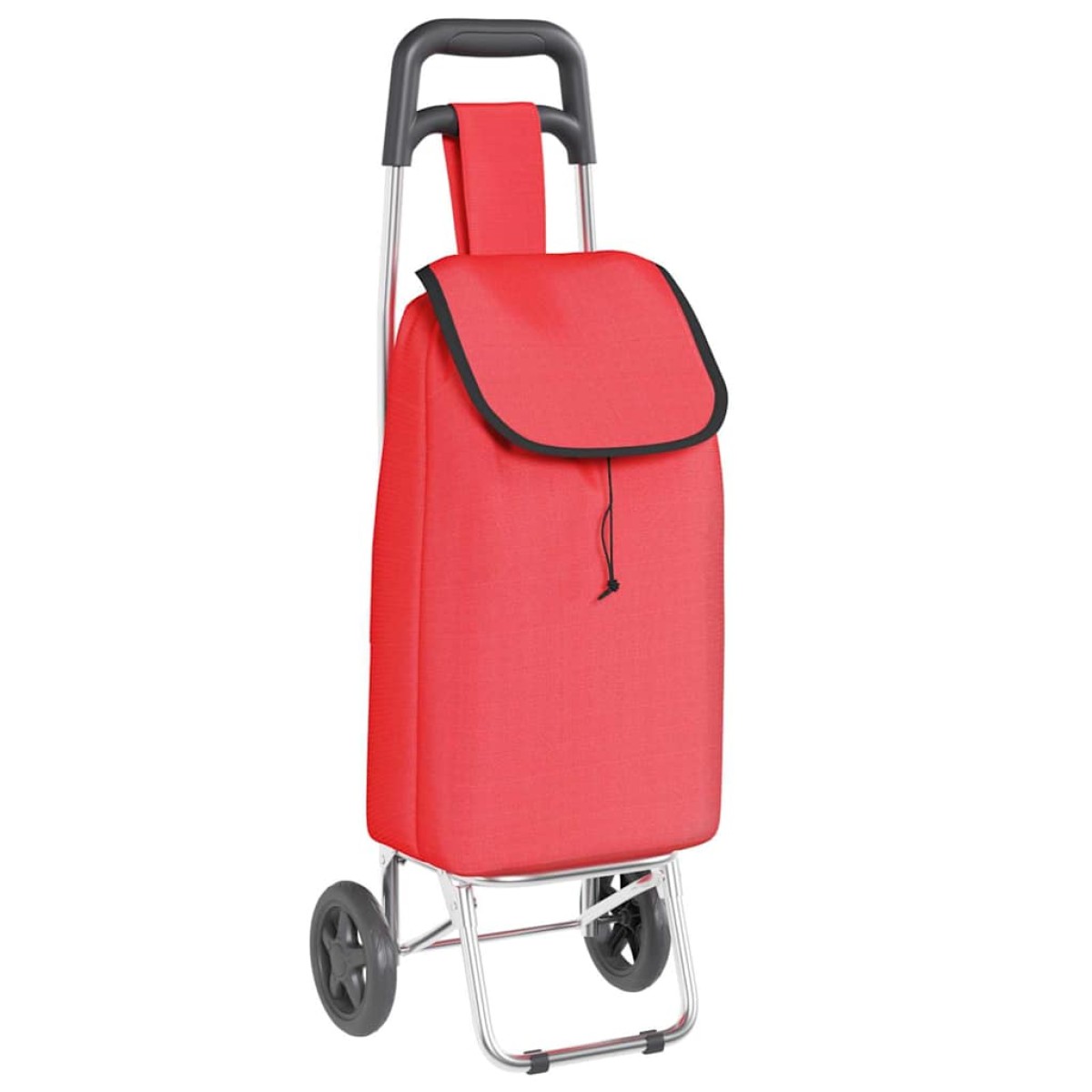 vidaXL Καρότσι Αγορών Κόκκινο 35 x 28 x 92 εκ. Ύφασμα Oxford