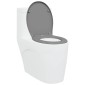 vidaXL Λεκάνη Γκρι 47 x 37 x 4 εκ Δυροπλάστ