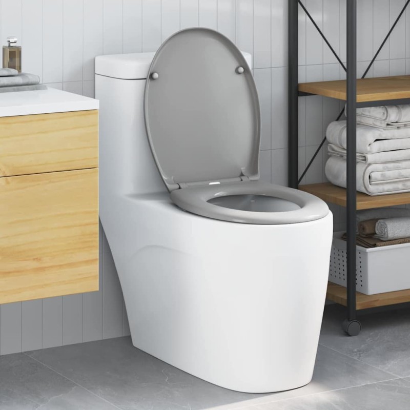vidaXL Λεκάνη Γκρι 47 x 37 x 4 εκ Δυροπλάστ