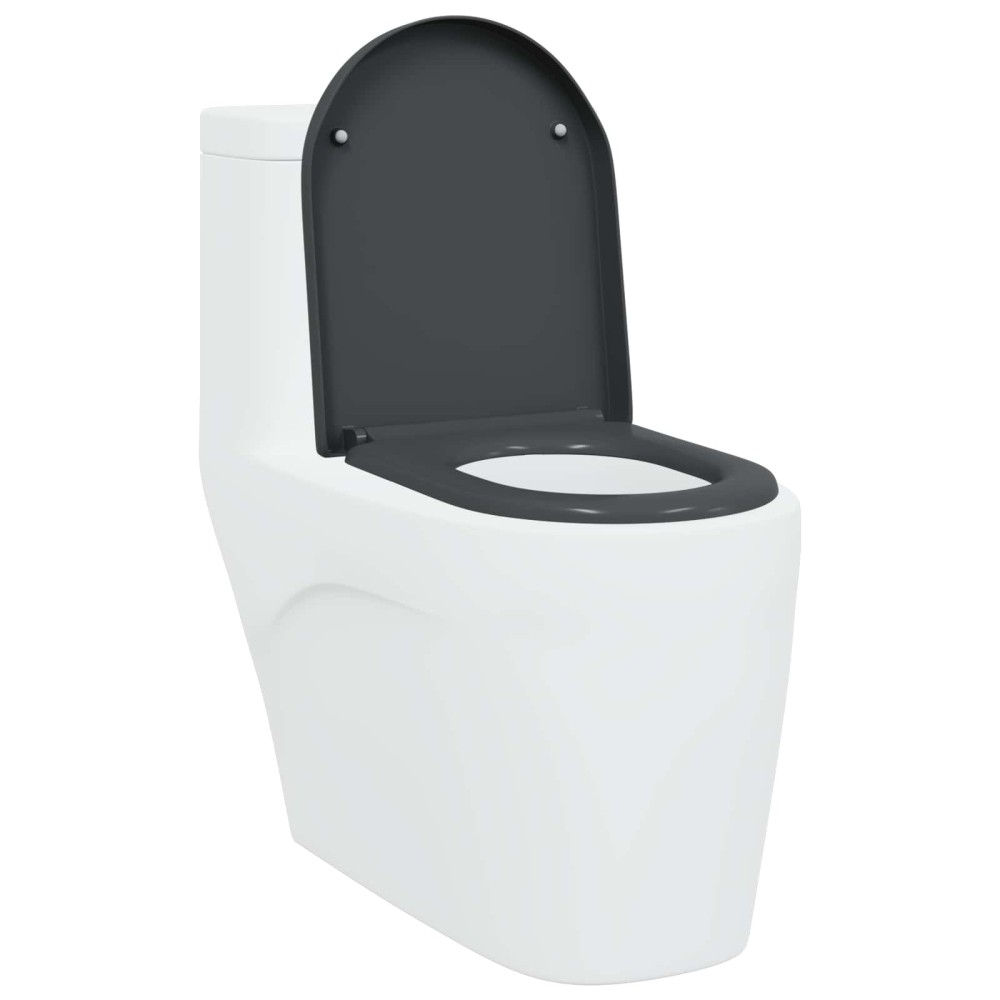 vidaXL Λεκάνη Ανθρακί 49 x 36 x 4 εκ Δυροπλάστ