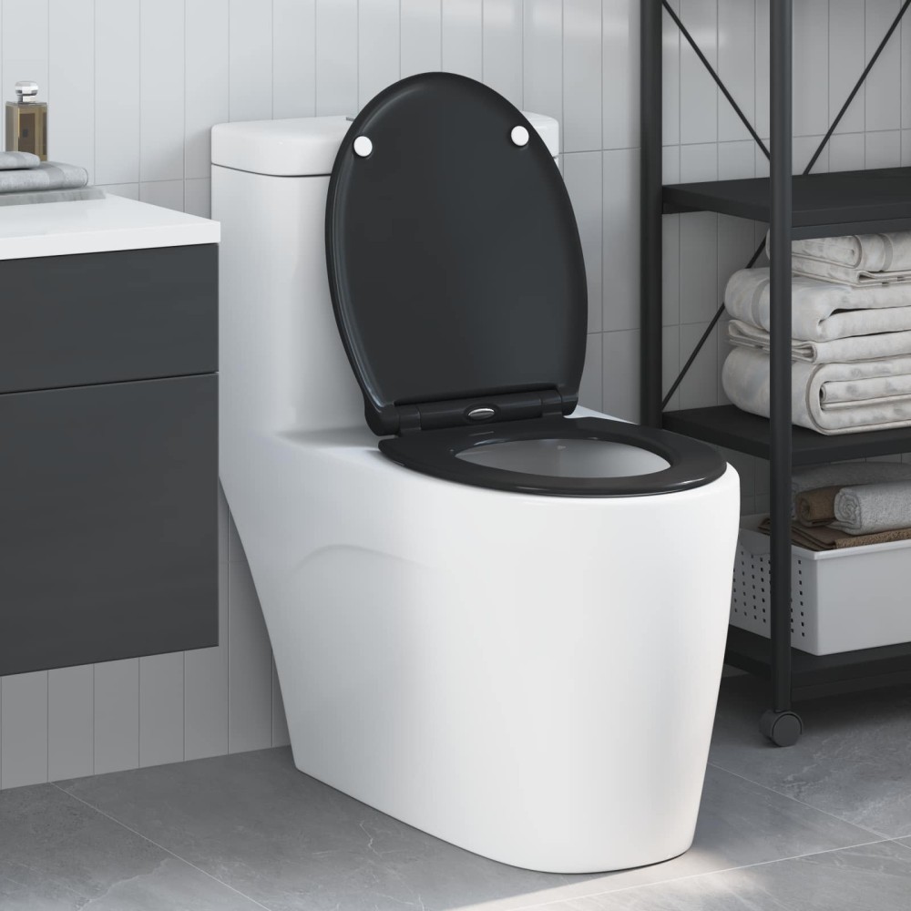 vidaXL Λεκάνη Μαύρο 45,5 x 37,5 x 3,8 εκ. Δυροπλάστ