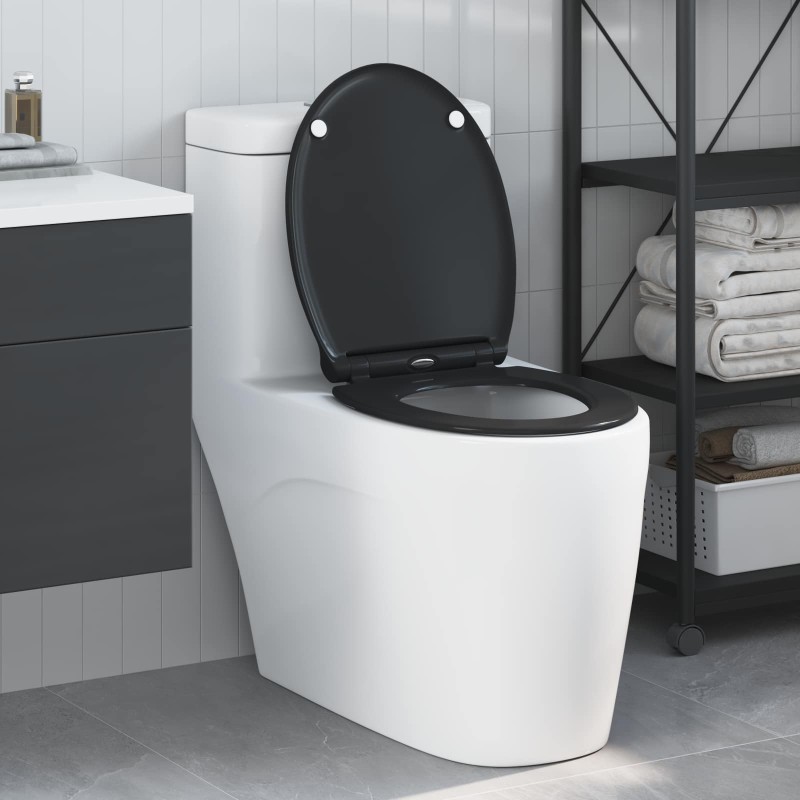 vidaXL Λεκάνη Μαύρο 45,5 x 37,5 x 3,8 εκ. Δυροπλάστ