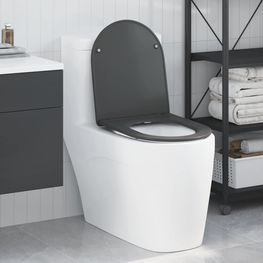 vidaXL Λεκάνη Ανθρακί 47 x 36 x 3,4 εκ Δυροπλάστ