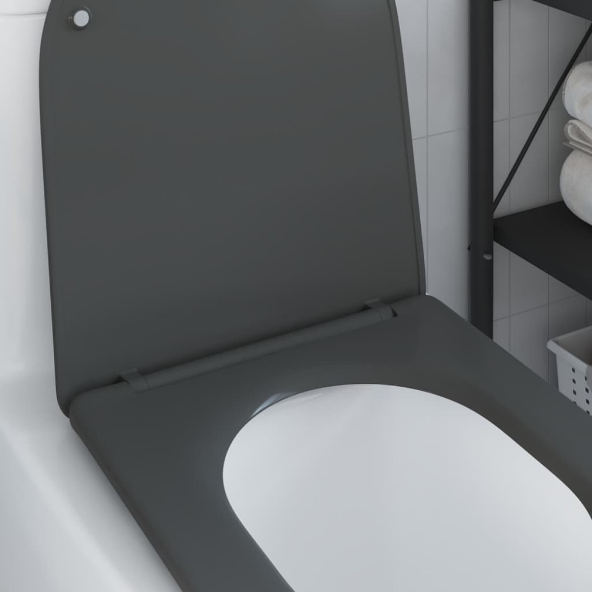 vidaXL Λεκάνη Ανθρακί 47 x 36 x 3,4 εκ Δυροπλάστ