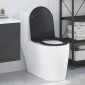 vidaXL Λεκάνη Μαύρο 47 x 36 x 3,4 εκ Δυροπλάστ