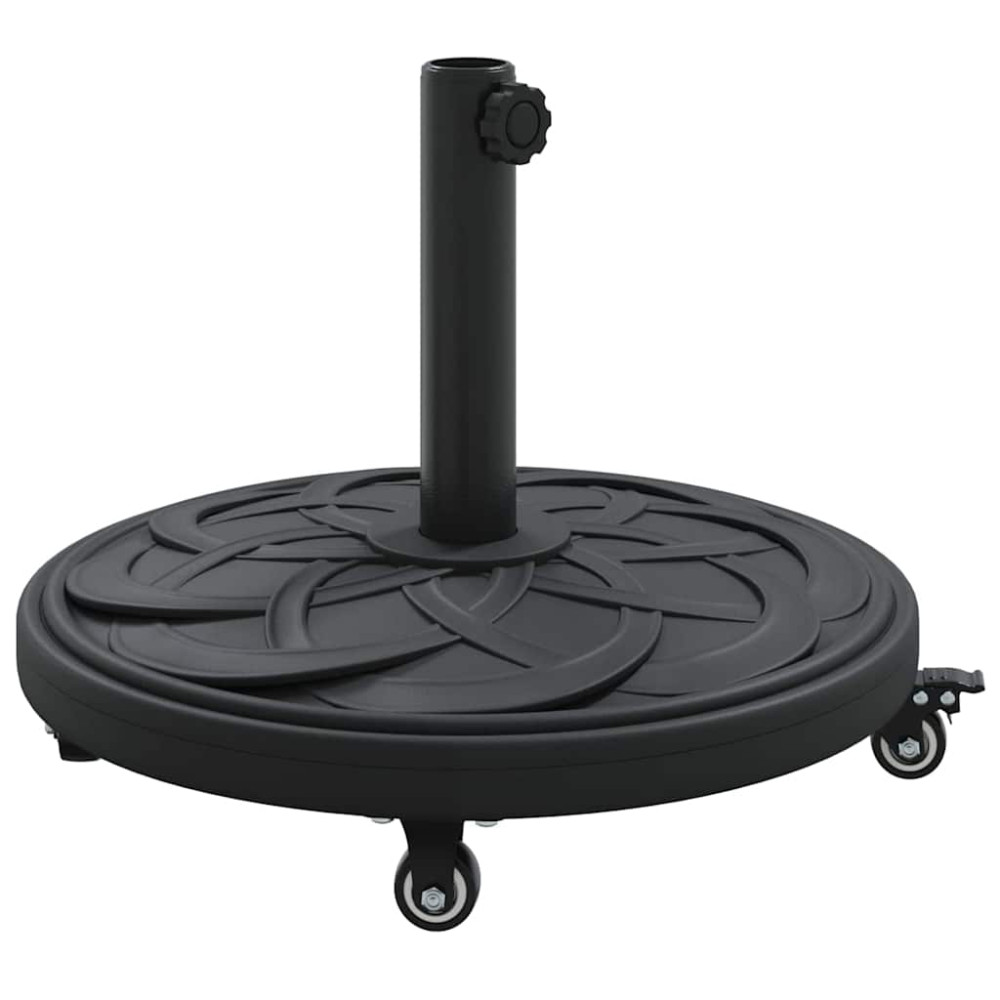 vidaXL Βάση ομπρέλας 15.35 kg Μαύρο Σίδερο Εγκύκλιος