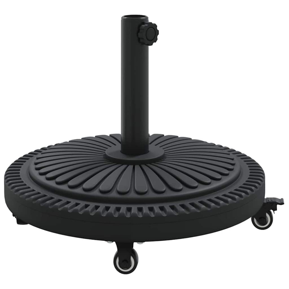 vidaXL Βάση ομπρέλας 15.6 kg Μαύρο Σίδερο Εγκύκλιος